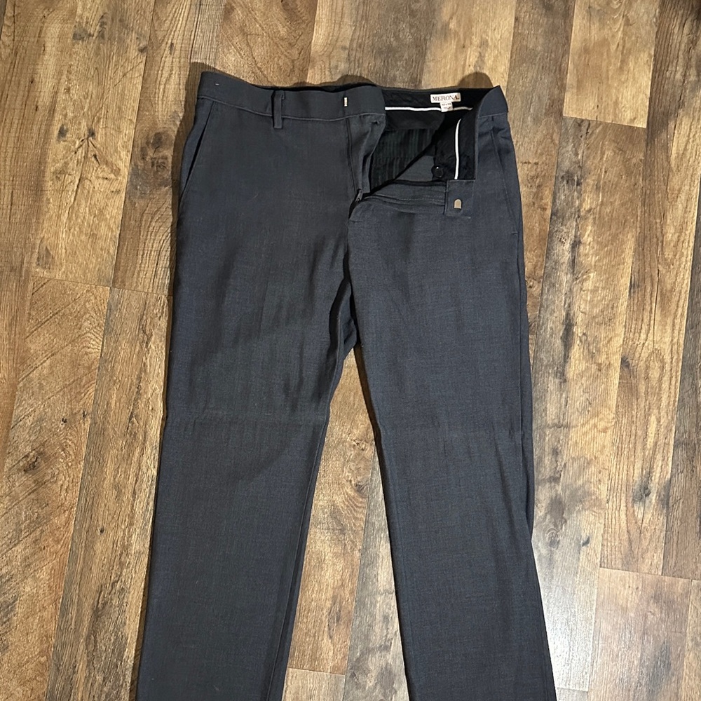 Merona Men's Dress Pants - Dark Charcoal Gray